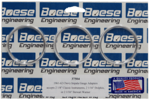61-62 Chevy Impala Billet Aluminum Gauge Adapter Rings