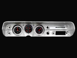 1964-1965 Chevelle Aluminum Adapter Panel w/ Auto Meter Street Rod Series Gauges