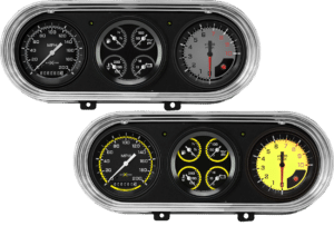 1962-1965 Chevy Nova Billet Aluminum 3 Gauge Panel w/ Classic Instruments Gauges AutoCross Gauges