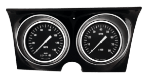 1967-1968 Chevy Camaro Aluminum Adapter Rings w/ Classic Instruments Hot Rod Gauges