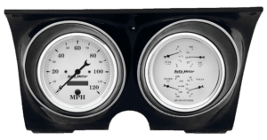 1967-68 Camaro / Firebird Adapter Rings w/ 5" AutoMeter Old Tyme White Gauges