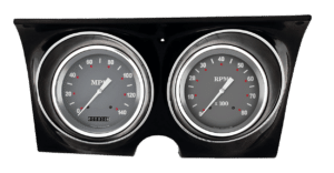 1967-1968 Chevy Camaro Aluminum Adapter Rings w/ Classic Instruments SG Series Gauges