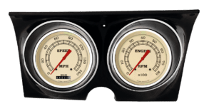 1967-1968 Chevy Camaro Aluminum Adapter Rings w/ Classic Instruments Vintage Gauges