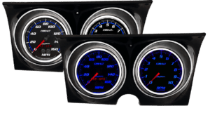 1967-1968 Chevy Camaro Adapter Rings w/ Auto Meter Cobalt Gauges