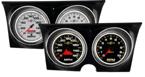 1967-1968 Chevy Camaro Adapter Rings w/ Auto Meter Ultra-Lite II Gauges