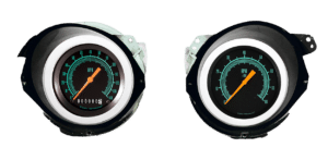 1968-1977 Corvette Aluminum Adapter Rings w/ Classic Instruments G/Stock Gauges