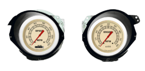 1968-1977 Corvette Aluminum Adapter Rings w/ Classic Instruments Vintage Gauges