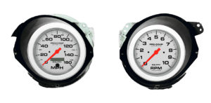 1968-1977 Chevy Corvette Adapter Rings w/ Auto Meter Ultra-Lite Gauges