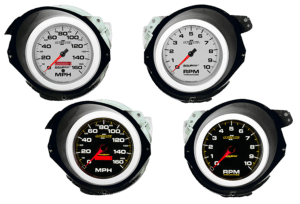 1968-1977 Corvette Adapter Rings w/ Auto Meter Ultra-Lite II Gauges