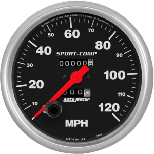 3994 Auto Meter Sport-Comp 5" Mechanical 0-120 MPH Speedometer