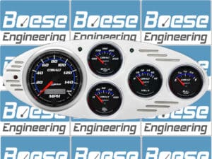 1932 Ford Car Billet Aluminum Gauge Panel w/ Auto Meter Cobalt Gauges