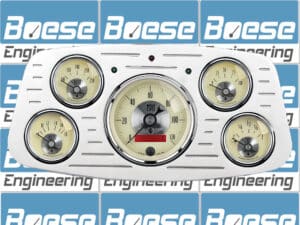 1933-1934 Ford Car Billet Aluminum 5 Gauge Panel w/ Auto Meter Prestige Series