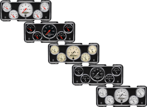 1940 Ford Car / 1940-1947 Ford Truck Aluminum Gauge Panel w/ AutoMeter Street Rod series gauges