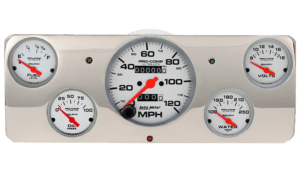 1940 Ford Deluxe Aluminum Gauge Panel w/ Ultra-Lite gauges