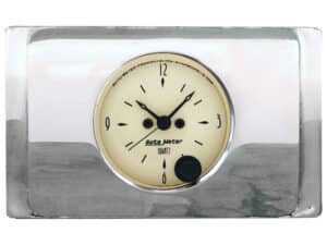 1940 Ford Deluxe Clock Inserts w/ Auto Meter Street Rod Series Clocks