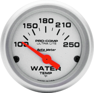 4337 AutoMeter Ultra-Lite 2-1/16" 100-250 F Water Temperature Gauge