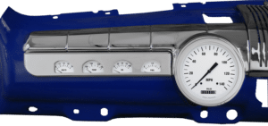 1942-1948 Ford Aluminum Gauge Panels w/ Classic Instruments White Hot Gauges