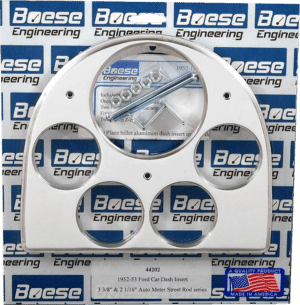 1952-1953 Ford Car 5 Gauge Billet Aluminum Gauge Panels