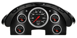 1956 Ford Fairlane Aluminum Gauge Panel w/ Auto Meter Sport-Comp Gauges