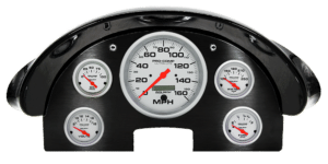 1956 Ford Fairlane Aluminum Gauge Panel w/ Auto Meter Ultra-LIte Gauges
