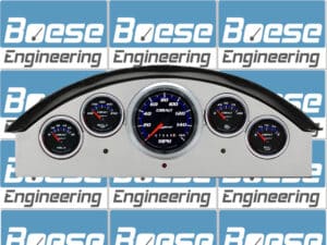 1957 Ford Fairlane Aluminum Gauge Panel w/ Auto Meter Cobalt Gauges