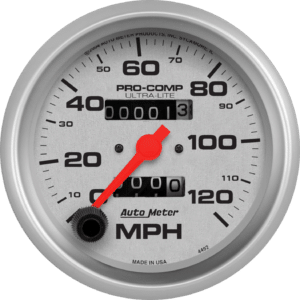 4492 AutoMeter Ultra-Lite 3 3/8" Mechanical 0-120 MPH Speedometer