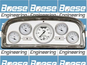 1959 Ford Galaxie / Fairlane Aluminum 5 Gauge Panel w/ Classic Instruments Gauges (Ultimate Speedometer)