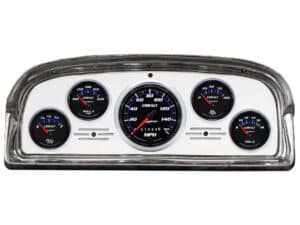1959 Ford Galaxie / Fairlane Aluminum Gauge Panel w/ AutoMeter Cobalt Gauges