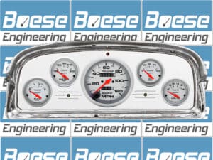 1959 Ford Galaxie / Fairlane Aluminum Gauge Panel w/ Ultra-Lite gauges