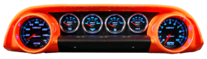 1963-1964 Ford Galaxie Aluminum Gauge Panels w/ Auto Meter Cobalt Gauges