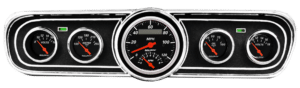 1965-1966 Ford Mustang Adapter Panels w/ Auto Meter Designer Black Gauges