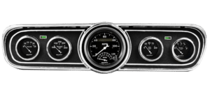 1965-1966 Ford Mustang Adapter Panels w/ Auto Meter Old Tyme Black Gauges
