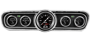 1965-1966 Ford Mustang Adapter Panels w/ Auto Meter Old Tyme Black Gauges (GPS)