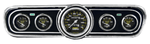 1965-1966 Ford Mustang Adapter Panels w/ AutoMeter Carbon Fiber Gauges