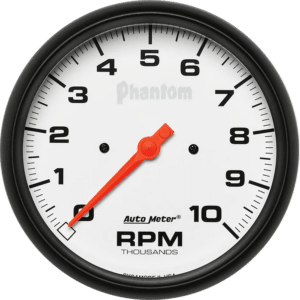 5898 Auto Meter Phantom 5" In-Dash 10,000 RPM Tachometer