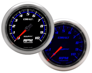 6297 Auto Meter Cobalt 3-3/8" In-Dash Tachometer (0-10,000 RPM)
