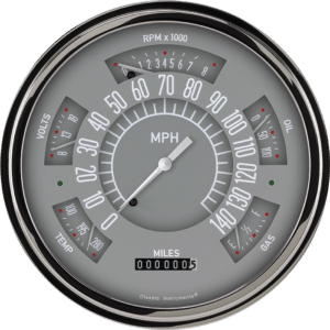 1966-1977 Ford Bronco Gray Direct Fit Package By Classic Instruments