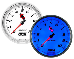 7298 Auto Meter C2 5" In-Dash 10,000 RPM Tachometer