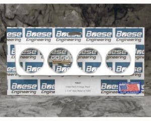 Aluminum 4 Gauge Under Dash Panel for 2 1/16" or 2 1/8" Gauges