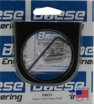 Aluminum Under Dash Single Gauge Panel for 2 1/16" or 2 1/8" Gauges