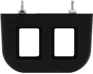 Aluminum Under Dash Panel For Two Rocker Switches