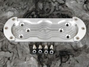 Billet aluminum battery tray for 6 volt Optima (machined finish)