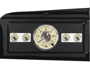 1939-1947 Dodge Truck Billet Aluminum 5 Gauge Panel w/ Auto Meter Prestige Series