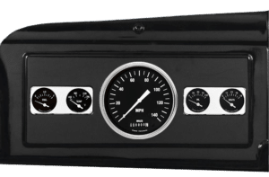 1939-1947 Dodge Truck Aluminum 5 Gauge Panel w/ Classic Instruments Hot Rod Gauges