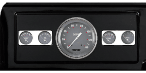 1939-1947 Dodge Truck Aluminum 5 Gauge Panel w/ SG Series Classic Instruments Gauges