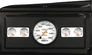 1939-1947 Dodge Truck Billet Aluminum Gauge Panel w/ Auto Meter Phantom gauges