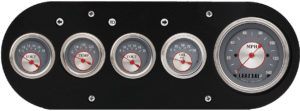 1954-1958 Dodge Truck Aluminum 5 Gauge Panel w/ Classic Instruments Silver Series Gauges