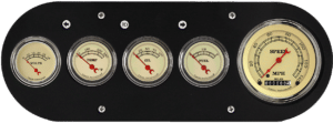 1954-1958 Dodge Truck Aluminum 5 Gauge Panel w/ Classic Instruments Vintage Gauges