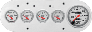 1954-1958 Dodge Truck Billet Aluminum Gauge Panel w/ Ultra-Lite gauges