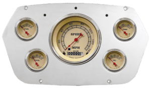 1959-1960 Dodge Truck Aluminum 5 Gauge Panel w/ Classic Instruments Vintage Gauges
